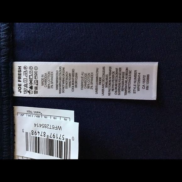 Joe Fresh Navy Corduroy Skirt - Picture 7 of 7